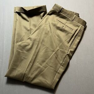 Lauren Ralph Lauren Mens 38x32 Dress Pants Tan Total Comfort Classic